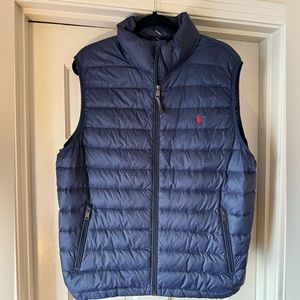 Men’s Polo Ralph Lauren Puffer Vest Navy Size Large